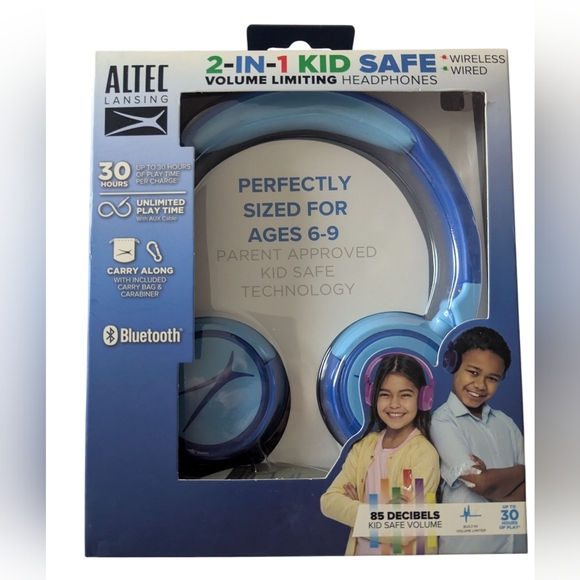 Blue Kid Safe Headphones - Picture 3 of 3
